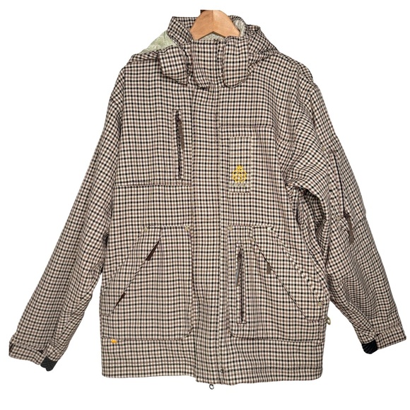 Special Blend Other - SPECIAL BLEND Men’s Checkered Snowboard Ski Jacket Waterproof Brown & Tan XS